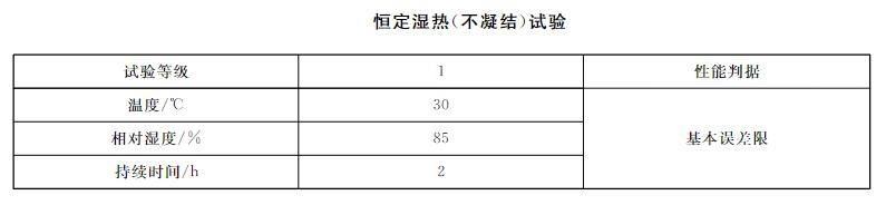 智能压力仪表恒定湿热试验要求